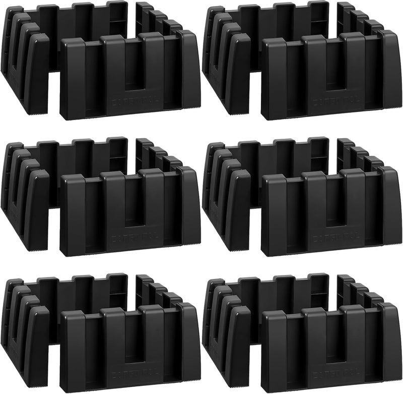 Datanly 12 Pack Car Trunk Organizer Blocks for Back of SUV Multipurpose Car Storage Organizer Blocks Trunk Divider Available to Wool Carpet for Truck SUV Van Cargo - Image 1